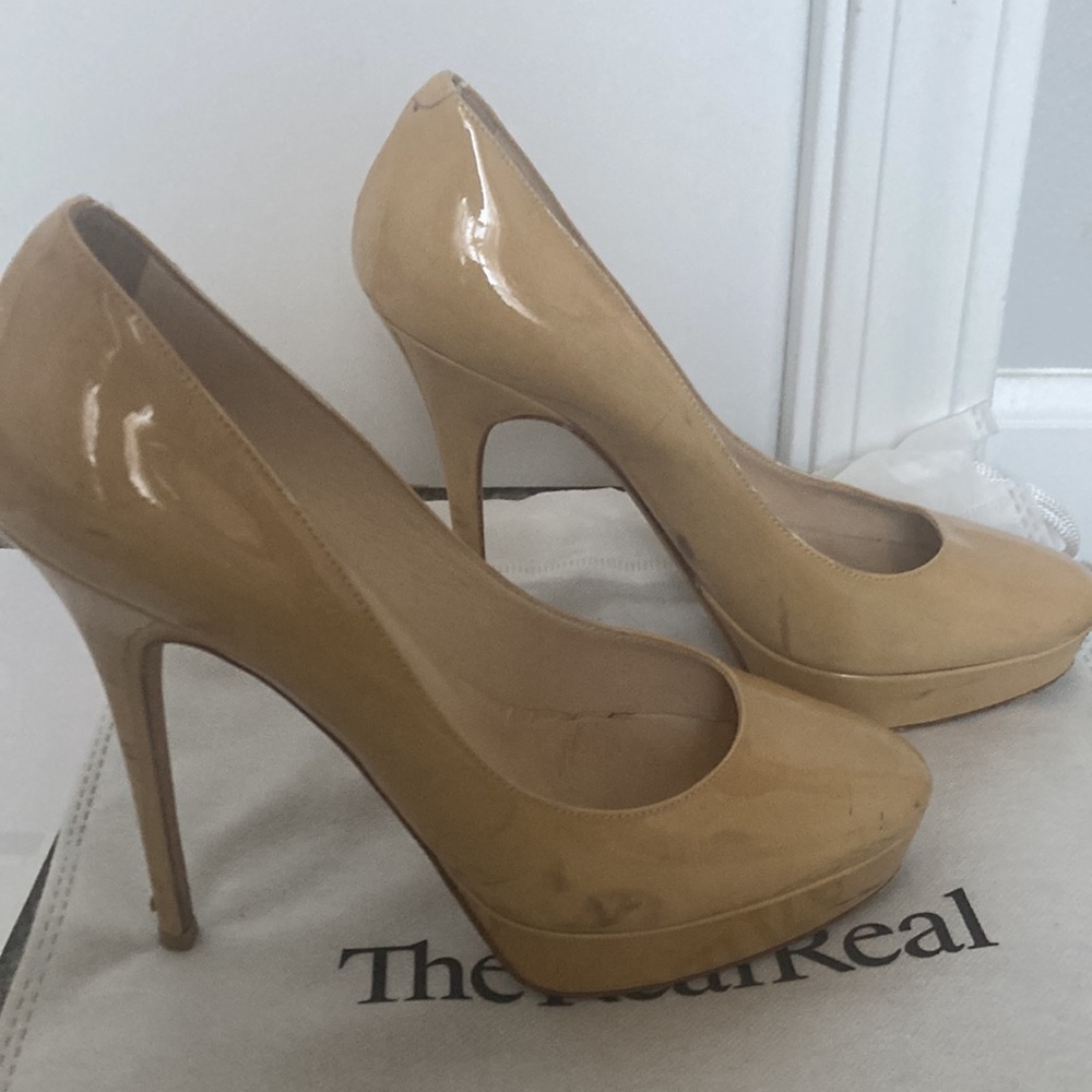 Jimmy Choo platform stilettos size 8